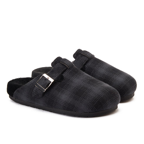 Snuggs Clogs Black x Grey Checkered